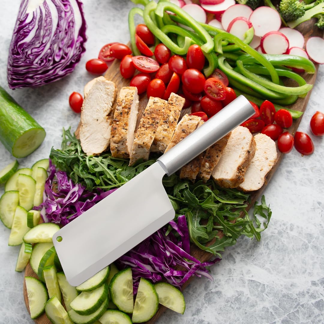 Rada Cutlery Chef’s Dicer Knife (R129), 5.25" Stainless Steel Blade, Silver Handle