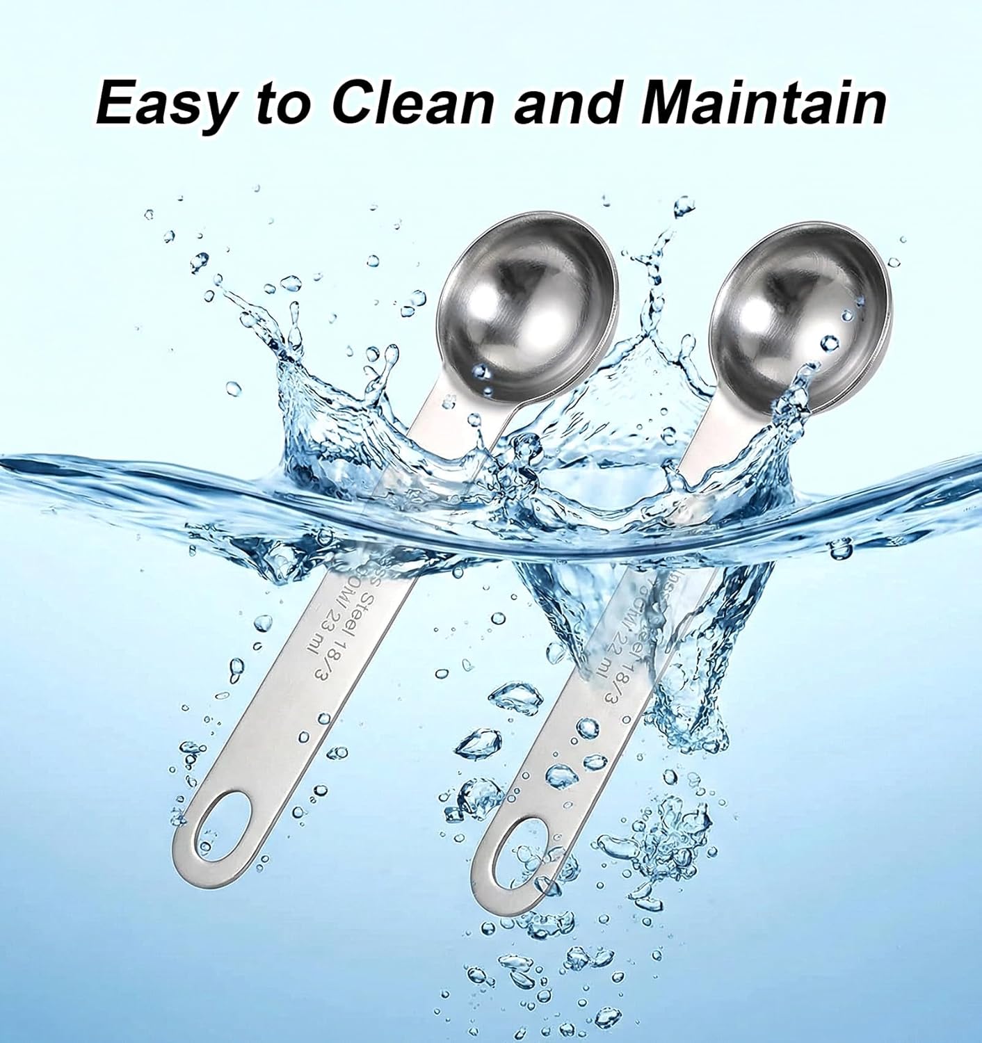 3 PCS 1/2 Teaspoon Measuring Spoon, 4 X 1 Inch 1/2 Teaspoon Scoop Stainless Steel Set for Kitchen Ingredients (Silver, 2.5ml)