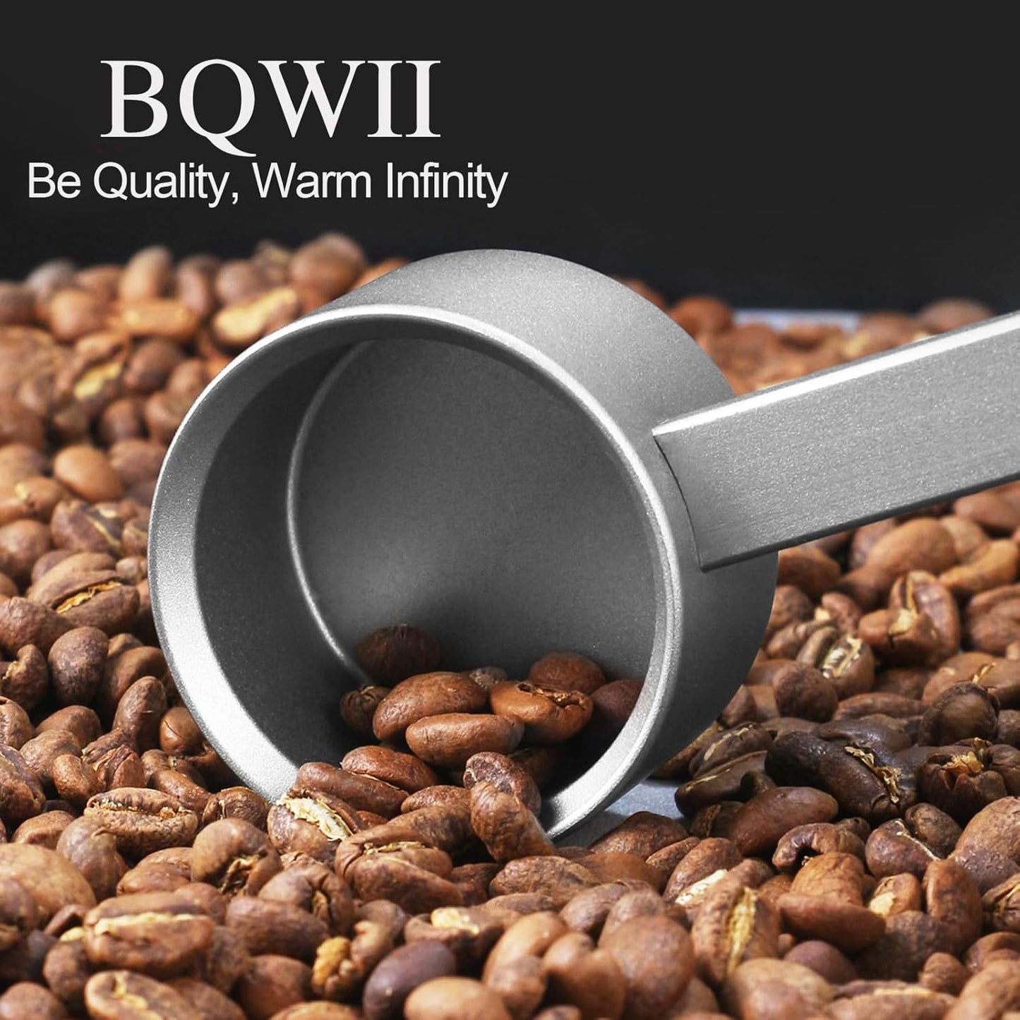 Aluminum Coffee Scoop 2 Tbsp (30ml), Metal Measuring Spoon for Coffee Beans & Ground Coffee, Protein Powder Scoop, Kitchen Measuring Tool