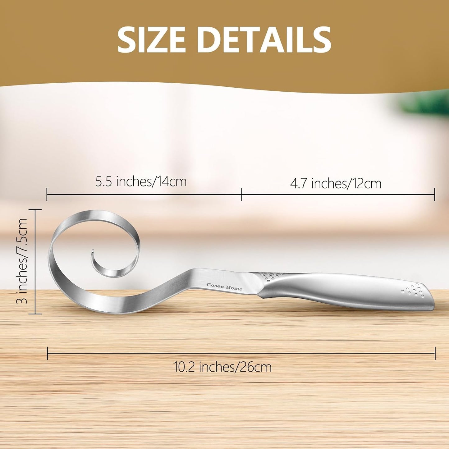 Seamless Danish Dough Whisk Stainless Steel, Hand Mixing Tool for Sourdough Bread Baking, Integrated Design, No Flour Residue Inside The Whisk After Used, A Good Baking Starter