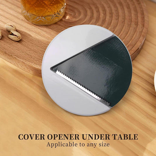 Jar Opener Under Cabinet, Multi Function Easy Grip Jar Opener, One Handed Jar & Bottle Opener - Removes Tight Jar Lid for Seniors with Arthritis - Essential Kitchen Gadgets for Home Assistance