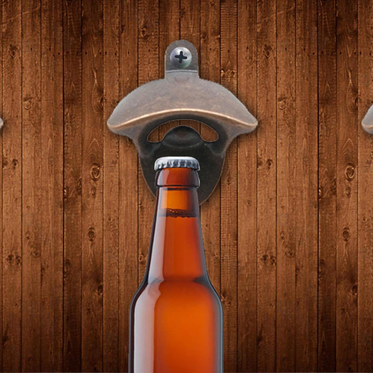 ROYHOO 12PCS Wall Mounted Bottle Opener Vintage Beer Bottle Opener Suitable for Bars KTV Hotels Homes