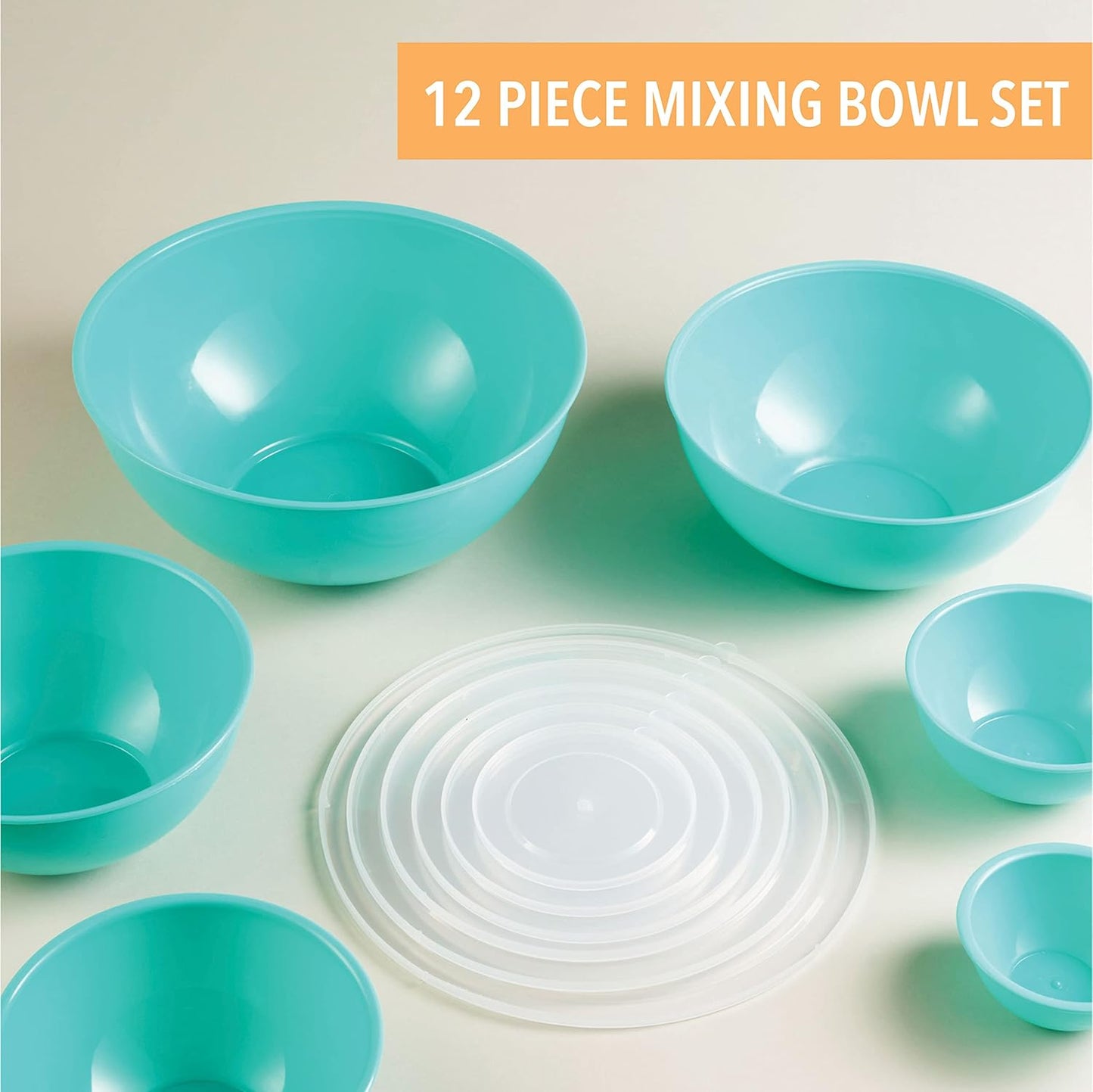 Table Concept Mixing Bowls with Airtight Lids, Stainless Steel Nesting Bowl Set for Space Saving Storage, Ideal for Cooking, Baking, Prepping & Food Storage