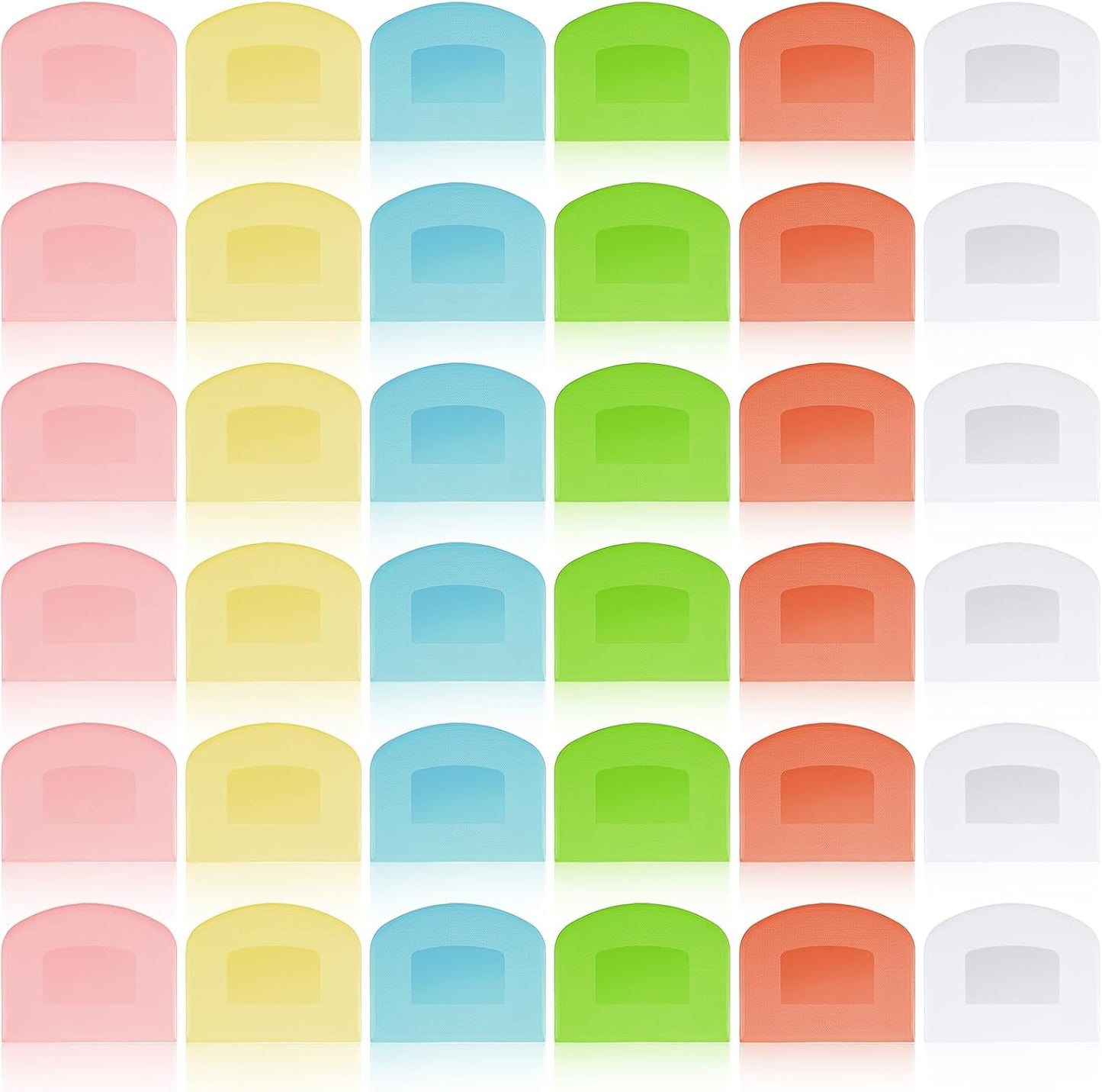 36 Pcs Food Scraper, Flexible Dough Scraper, Multifunctional Kitchen Scrapers Tool, Bread Dough Cutter, Cake Smoother for Icing,