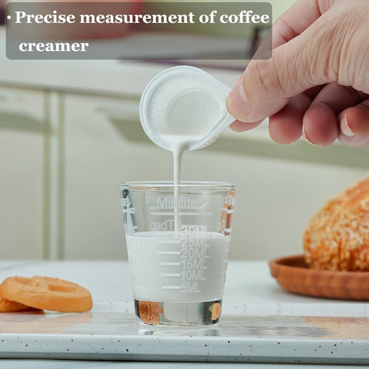 Ackers Shot Glasses Etching Scale Measuring Cup 2PACK Espresso Shot Glasses Liquid Heavy Glass 26-Incremental Measurement 1 OZ, 2 TBS, 6 TSP, 30 ML Kitchen Tools
