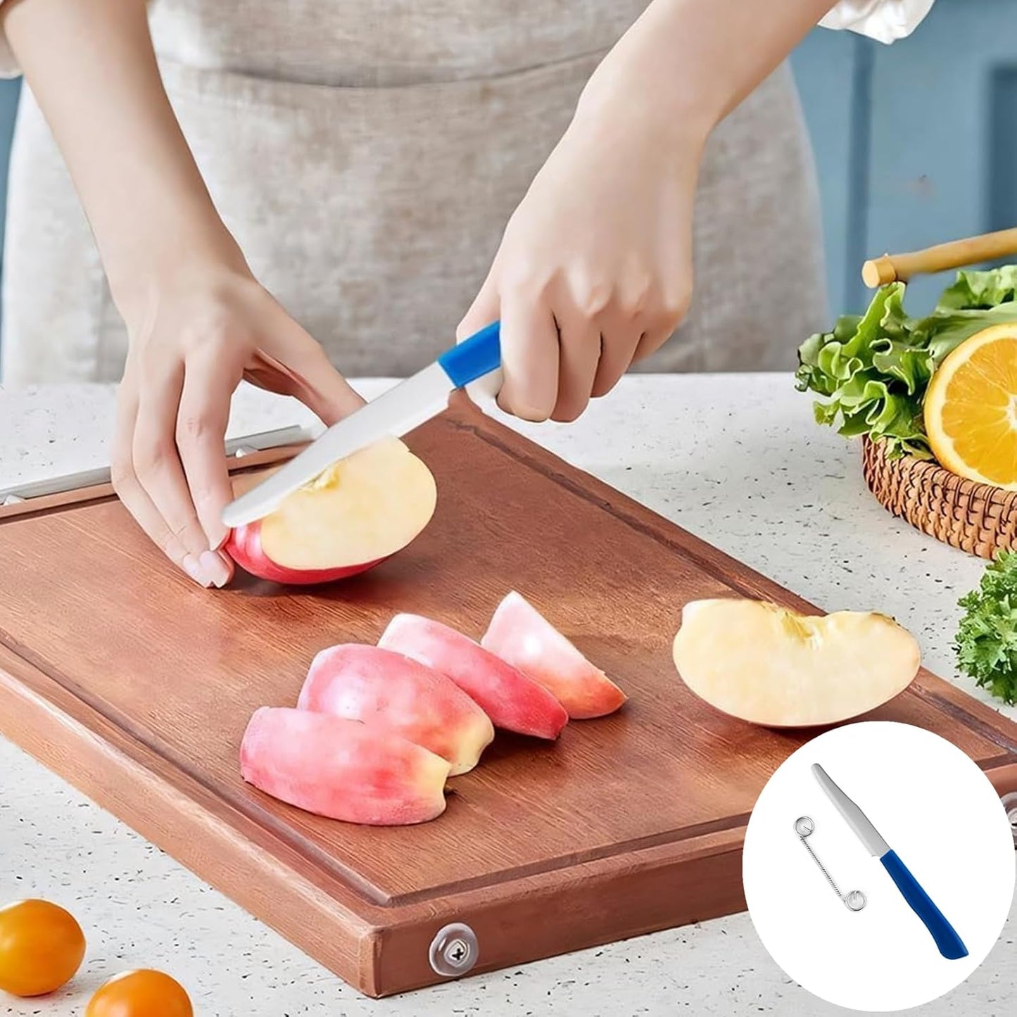 2 Pcs Julienne Peeler Vegetable Peeler, Stainless Steel Vegetable Julienne Peeler and Slicer, Quick Slicing Knife Household Spring Fruit Knife, Veggie Peelers with Removable Spring