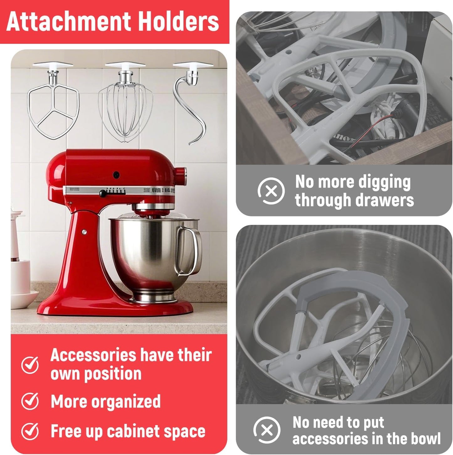 Flat Beater for KitchenAid 5-6 Quart Bowl-Lift Stand Mixer, Stainless Steel Paddle Attachments Fits for Kitchenaid Professional 5 Plus and 600 Seris Mixer, Mixing Accessories, Dishwasher Safe