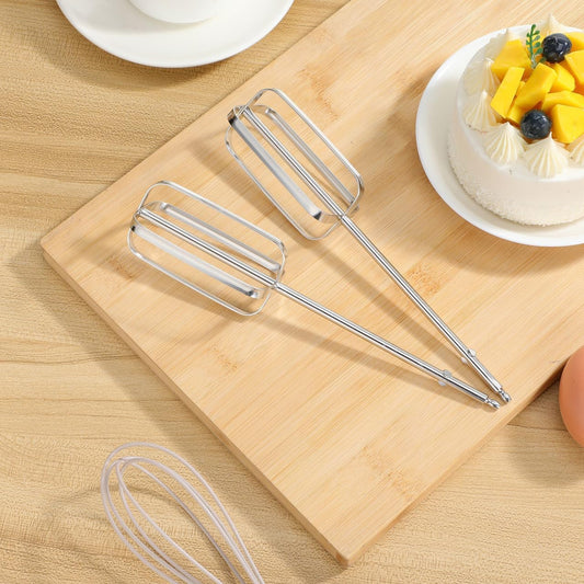 Hand Mixer Beaters Replacement Parts 2-Pack Mixer Whisks Compatible with Premium Mixers Egg Beater Attachment for Whipping Eggs and Mixing Dough Kitchen Appliance Accessory 8.38X1.77X1.77In