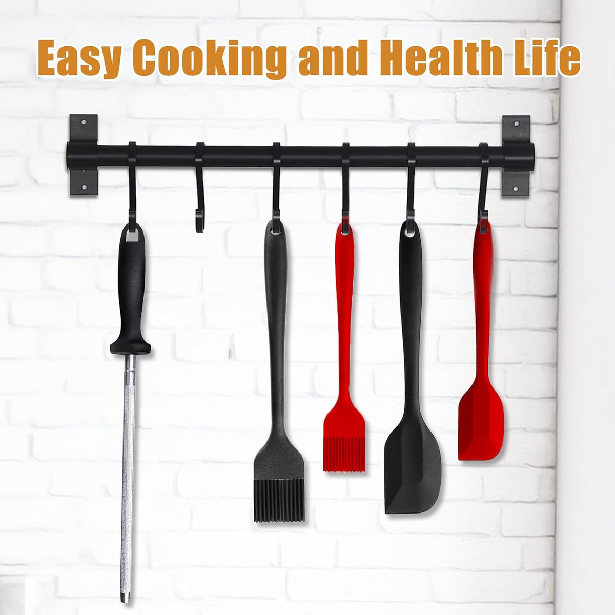 Silicone Basting Brush for Cooking 2 Pcs Pastry Brush for Grilling,Oil,BBQ,Meat,Sauce,Baking (Black)