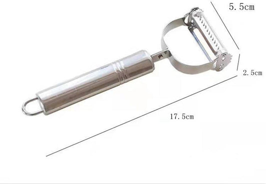 Potato Apple Vegetable Peelers for Kitchen,Vegetable Peeler Stainless Steel, Multifunction Vegetable Peeler Julienne Peeler for Kitchen (2-in-1 peeler),Julienne Peeler Stainless