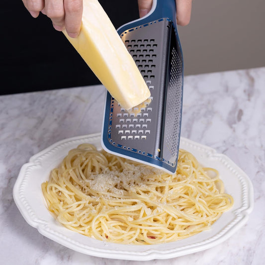 Zester Grater Double-sided Graters for Kitchen - Kitchen Lemon Zester Tool for Cheese, Citrus, Garlic, Ginger, Nutmeg, Chocolate, Fruits, Vegetables with Sharp Premium Stainless Steel - Blue