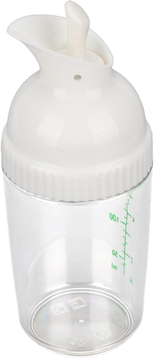 Salad Dressing Shaker with Lid, ABS PP Material One Handed Operation for Oils Sauces Marinades 6.8 Ounce Leakproof Container Green