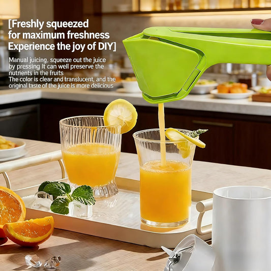 Lemon Squeezer, Effortless Manual Flat Lime Juicer Squeezer, Fold-Flat Citrus Juicer, Hand Citrus Press, Sturdy Flat Manual Lemon Juicer, Suits Lime & Lemon (Yellow)