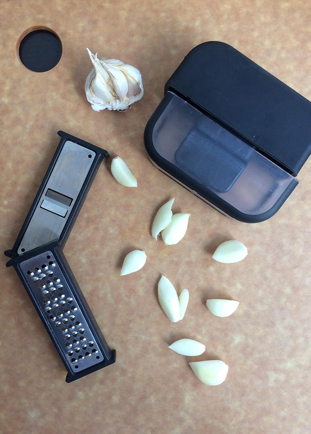 Microplane Garlic Mincer and Slicer Set (Black)