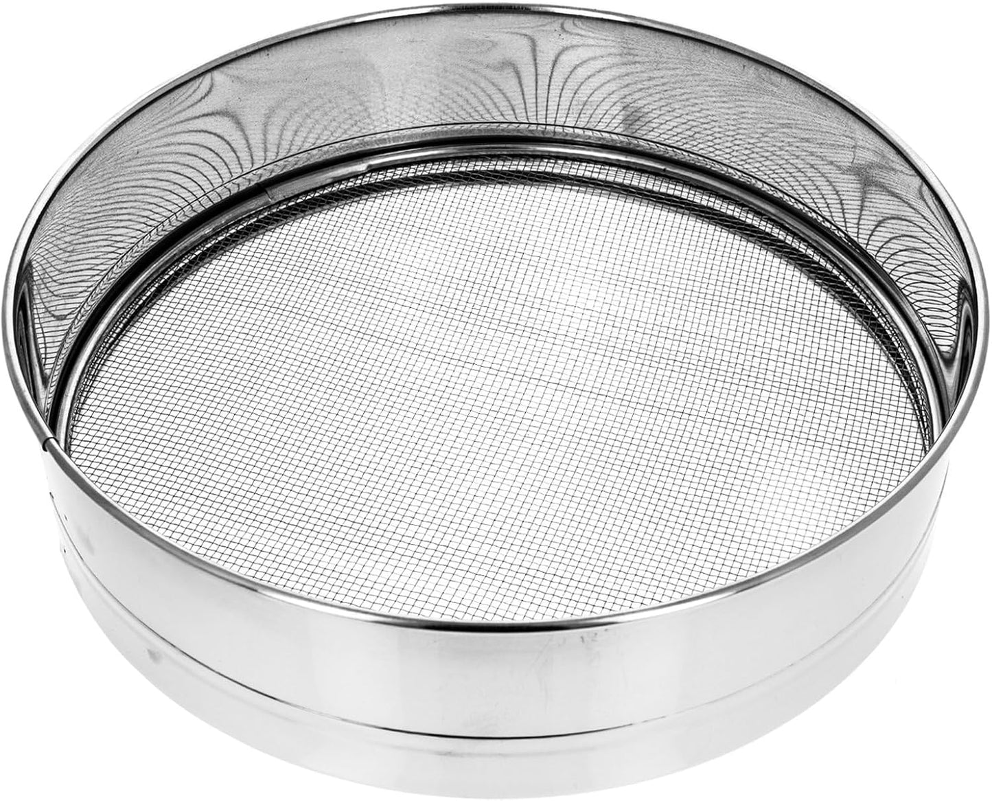 Interchangeable Fine Mesh Sieve Set Gardening Tools Gold Panning Equipment Soil Sifter, 5pc