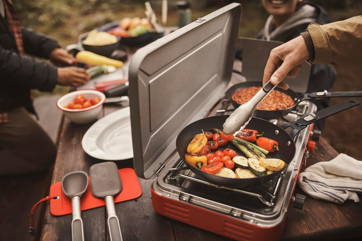 OXO Outdoor 4 -Piece Camp Stove Cooking Set