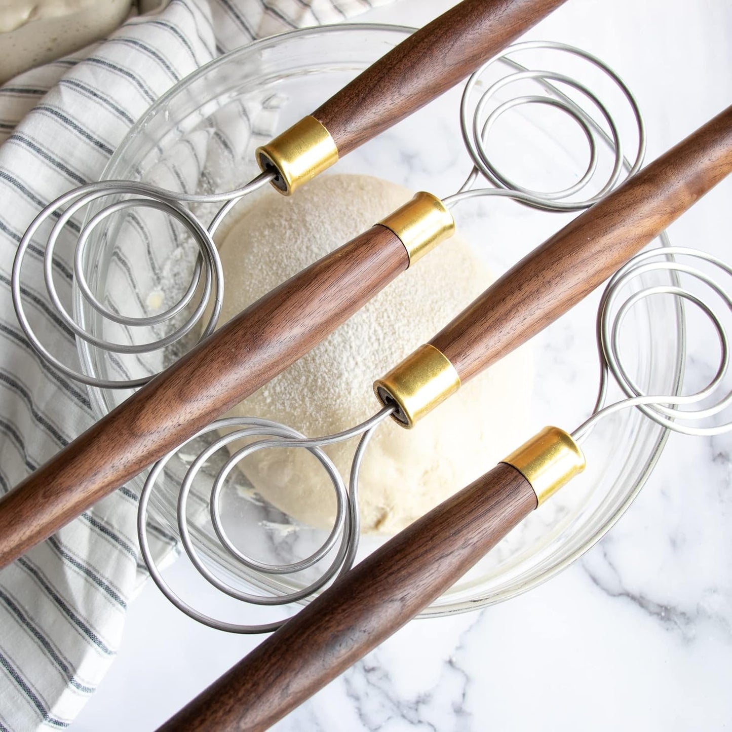 Black Walnut Dough Whisk