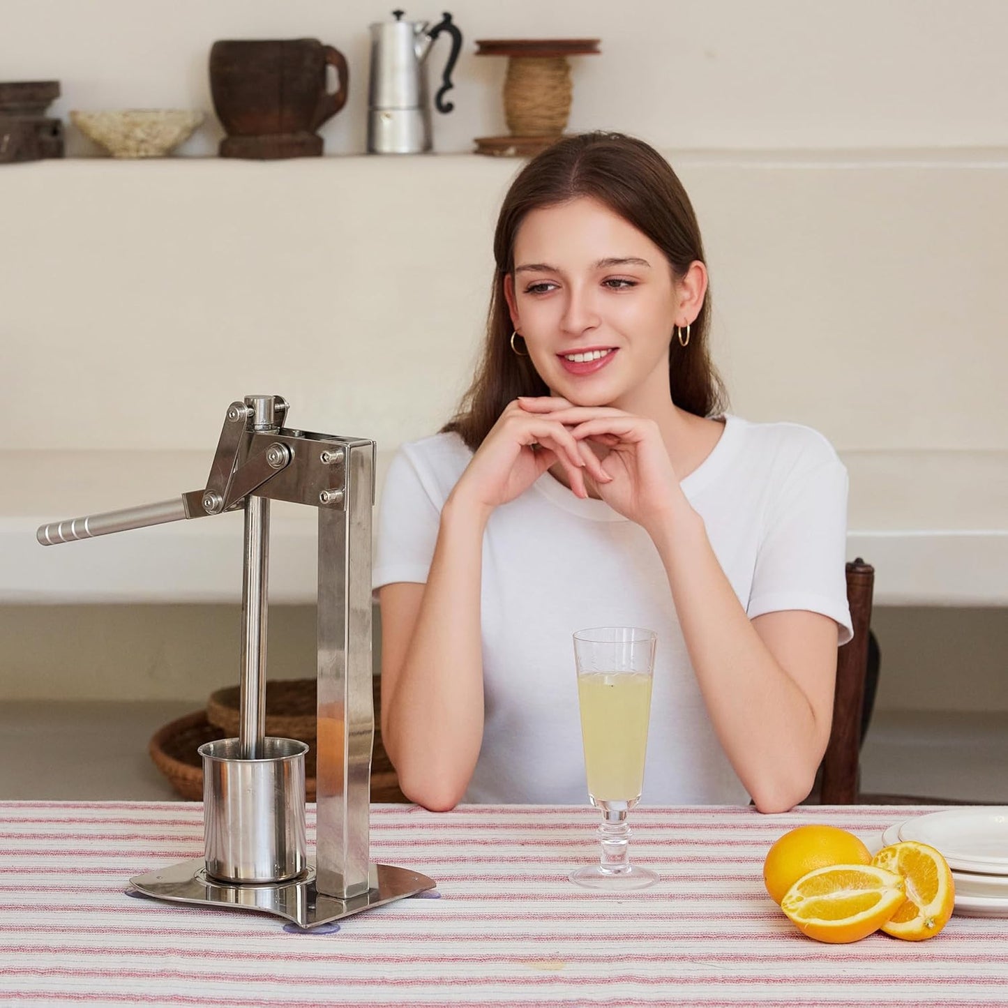 Manual desktop heavy duty lemon smasher orange juicer lemon squeezer citrus juicer fruit crusher lime extractor nut grinder for fruit and nuts(WN014)