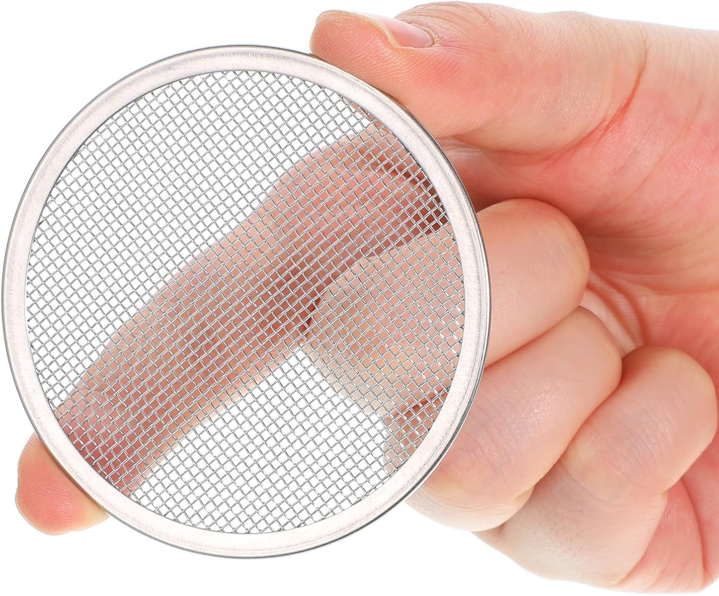 12 Pcs Sprouting Lids for Mason Jars 70mm Regular Mouth, Stainless Steel Screen Filter Strainer Lid Bean Sprout Sieve Mesh Lids for Bean, Alfalfa, Broccoli