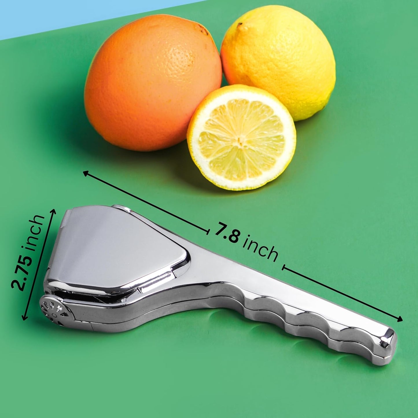 Heavy‑Duty Stainless Steel Lemon Squeezer | Hand Press Citrus Juicer for Lemons, Limes & Oranges – Ergonomic, Rust‑Proof, Dishwasher Safe