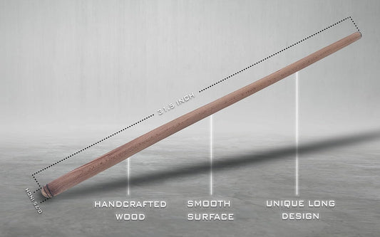 THE VIOLET 80 cm (31.5 Inch) Turkish Baklava Wood Extra Long Rolling Pin | Baking, Dough, Pasta, Kitchen
