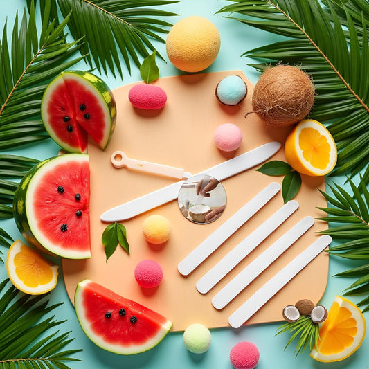 4 Pcs White Coconut Opener,Coconut Meat Scraper,Soft and Flexible Coconut Egg Tools Kitchen Utensils and Gadgets for Coconut Lovers Melon Ballers Melon Ballers