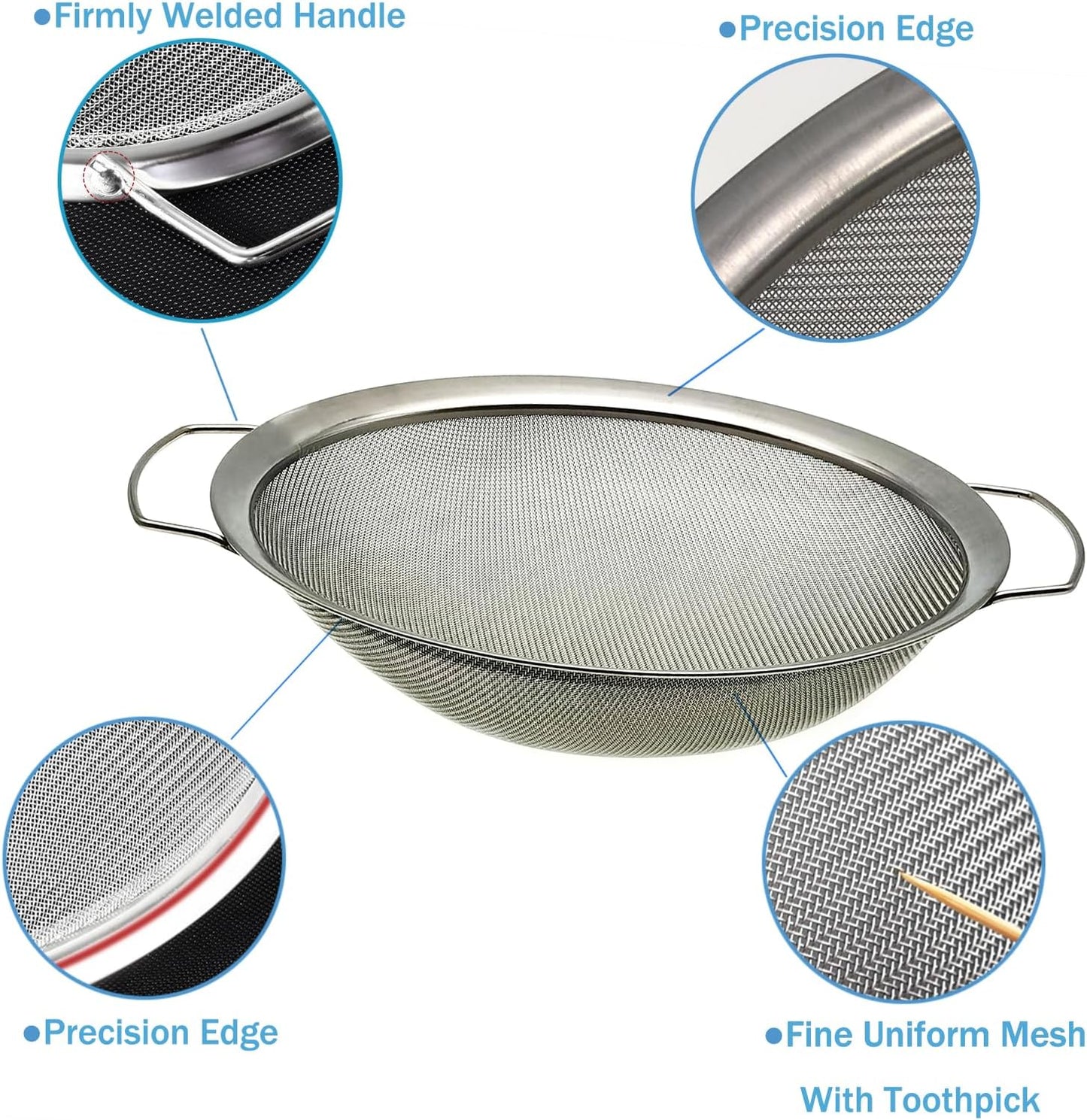 Stainless Steel 60 Mesh Paint Strainer Fits Nicely Over a 5 Gallon Bucket and Filters Out Particulates From Almost Any Liquid, Easy to Use and Clean (1PCS)