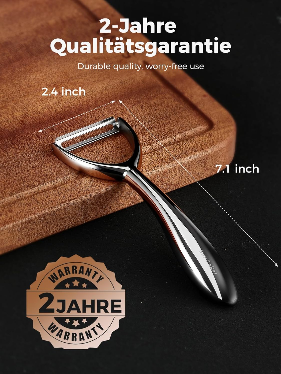 Vegetable Peeler Set, Ultra Sharp Stainless Steel Y Peeler & I Peeler for Potatoes, Fruits and Vegetables, Serrated Blade Kitchen Peeler with Ergonomic Handle
