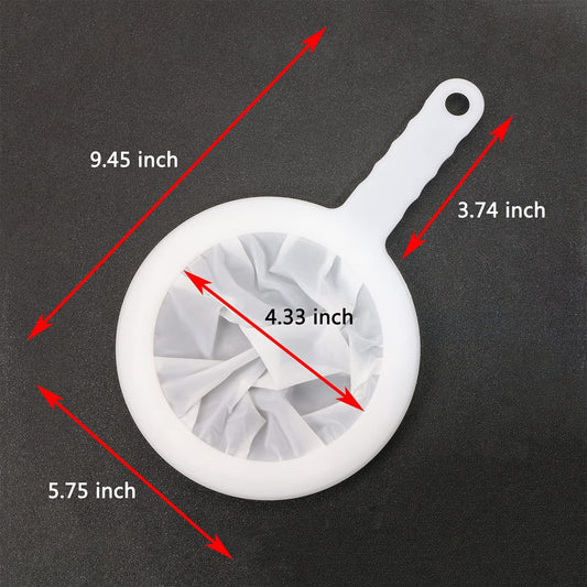 Mini Skater 400 Mesh Kitchen Ultra-fine Mesh Strainer, Nylon Mesh Filter Spoon with Handle Kitchen Tool for Fine Wine, Fine Precipitation of Cold Wine, Cold Water Precipitation (1Pcs)