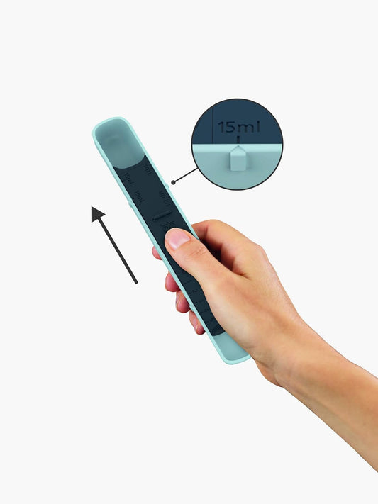 Measure-Up Adjustable Wet & Dry Measuring Spoon, Blue