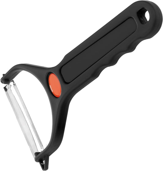 Julienne Slicer, Vegetable Peeler "Black Edition" - Quick and Easy Peeling, Quick Special - Coarse Serrated Stainless Steel Blade, Aluminium, Colour: Anthracite