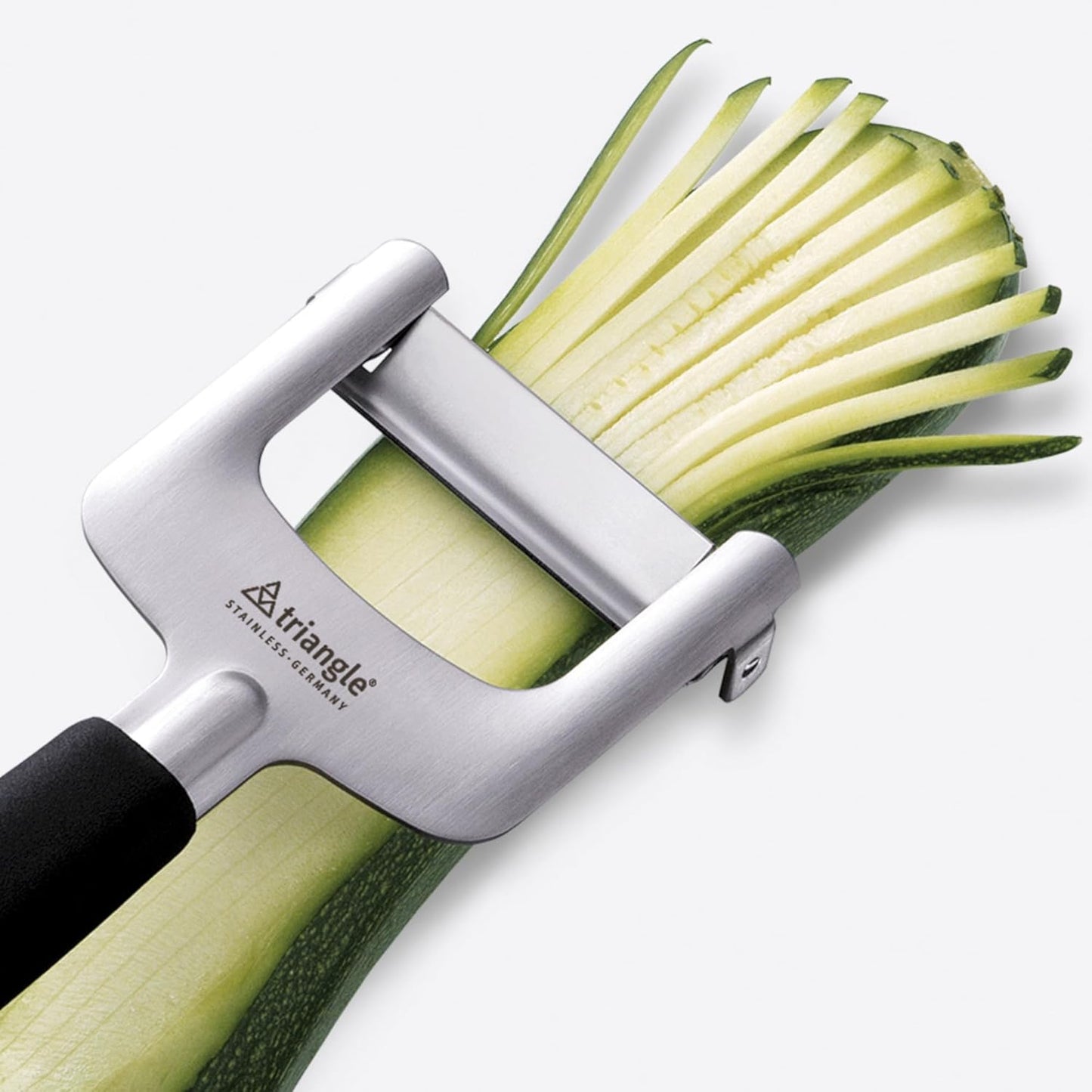 Julienne Cutter - Ultra-Sharp Stainless Steel - Cuts Firm Vegetables for Veggie Noodles, Salads & More - GreenGrip Handle - Dishwasher Safe