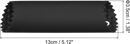 2Pcs Garlic Peeling Tube, Silicone Garlic Peeler Roller Keeper Skin Remover Non Slip for Useful Kitchen Tools, Black