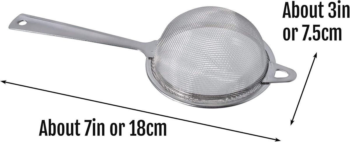 Matcha Sifter | Tea Strainer | Very Fine Mesh | Stainless Steel | Eliminate Clumps In Matcha Green Tea Powder