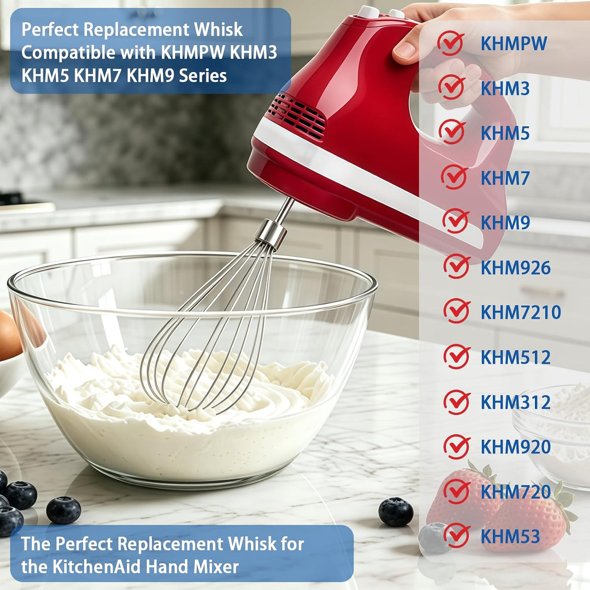Hand Mixer Beater Attachments for KitchenAid Set of 6