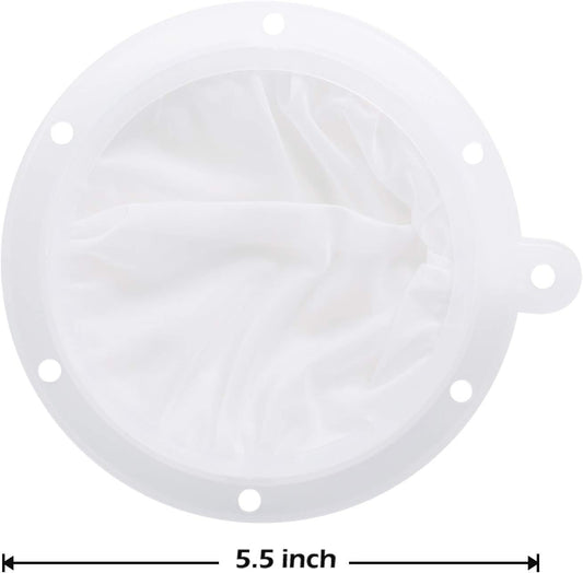 5.5-Inch Premium Food Filter Strainer, 200 Mesh Food Grade Filter Mesh, Tritan BPA Free Strainer Compatible with 5 Inch Kitchen Funnels, Ideal for Filtering Coffee, Juice, Oils, Wine, Soy Milk