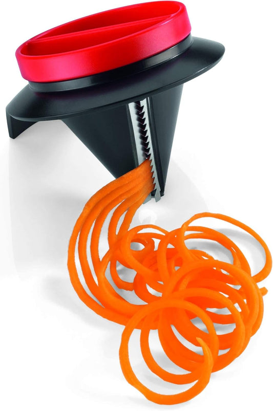 Endless Julienne Cutter - Compact Stainless Steel Spiralizing Tool for Vegetable Noodles - Dishwasher Safe