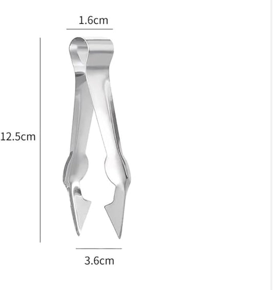2Pcs Multi-Functional Fruit & Vegetable Stem Remover Clip, Strawberry Huller, Pineapple Eye Remover, Kitchen Gadget, Silver Stainless Steel Handle
