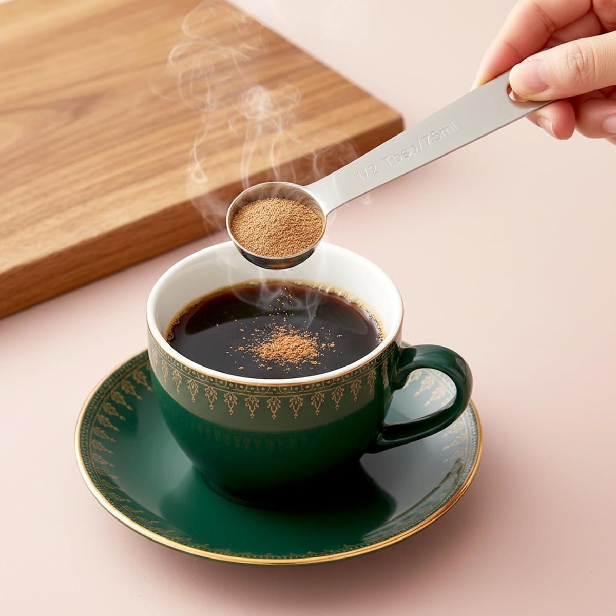 3 PCS Teaspoon Measuring Spoons, 5 ML Teaspoons Measuring Spoon, Stainless Steel 1 Teaspoon Scoop, 1/3 Tablespoon, Short Handle Measuring Teaspoons for Precise Cooking, Baking and Spices Measurement