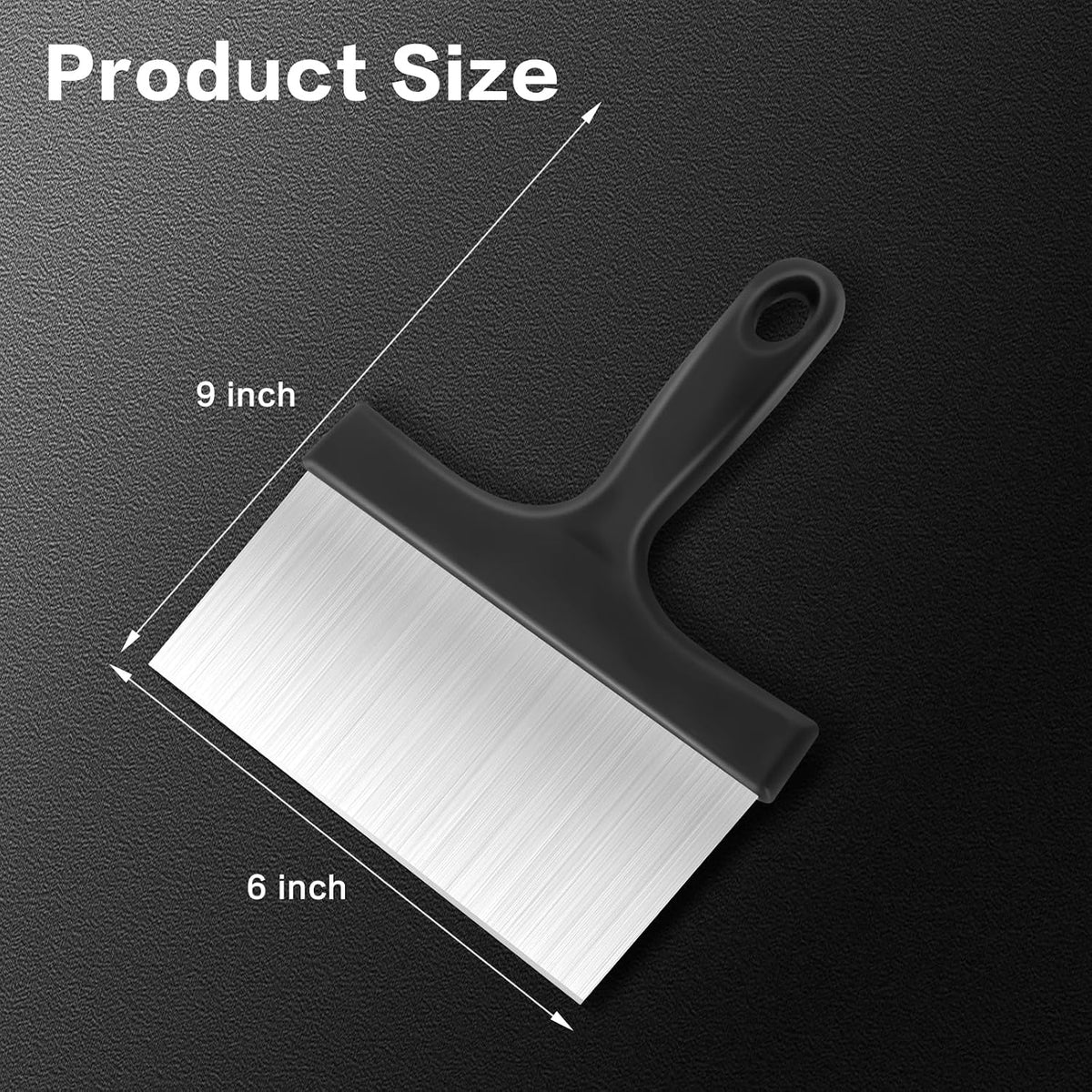 Heavy Duty Grill Scraper, 3-in-1 Stainless Steel Griddle Scraper