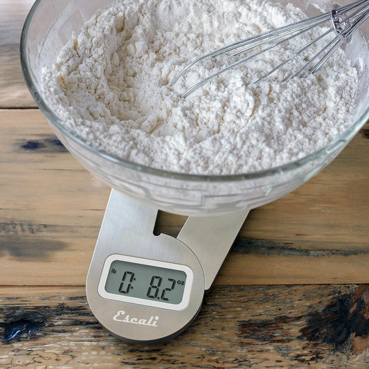 Escali F115 Compact Kitchen Scale, 11 lb/5 kg, Stainless Steel
