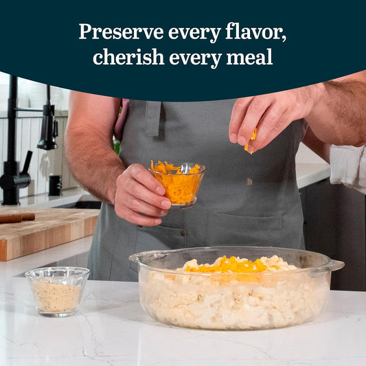 Libbey Small Glass Prep Bowls with Lids, Set of 8, 6.25 oz Small Bowls- Ideal for Leftovers, Meal Prep & Dips, Durable & Dishwasher Safe