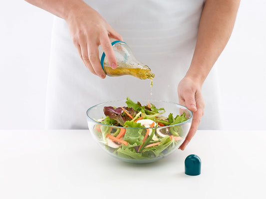 Salad Dressing Shaker, Red, 7.2 x 7.2 x 19.1 cm (0205700R14U150)