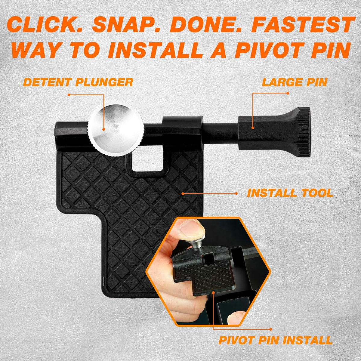 Punch Set and Hammer, Roll Pin Punch Set with Bench Block