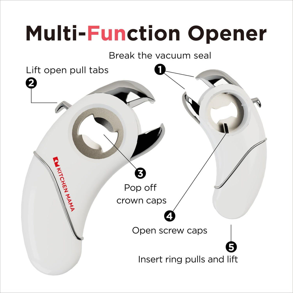 Epic One Multifunction Opener, Red