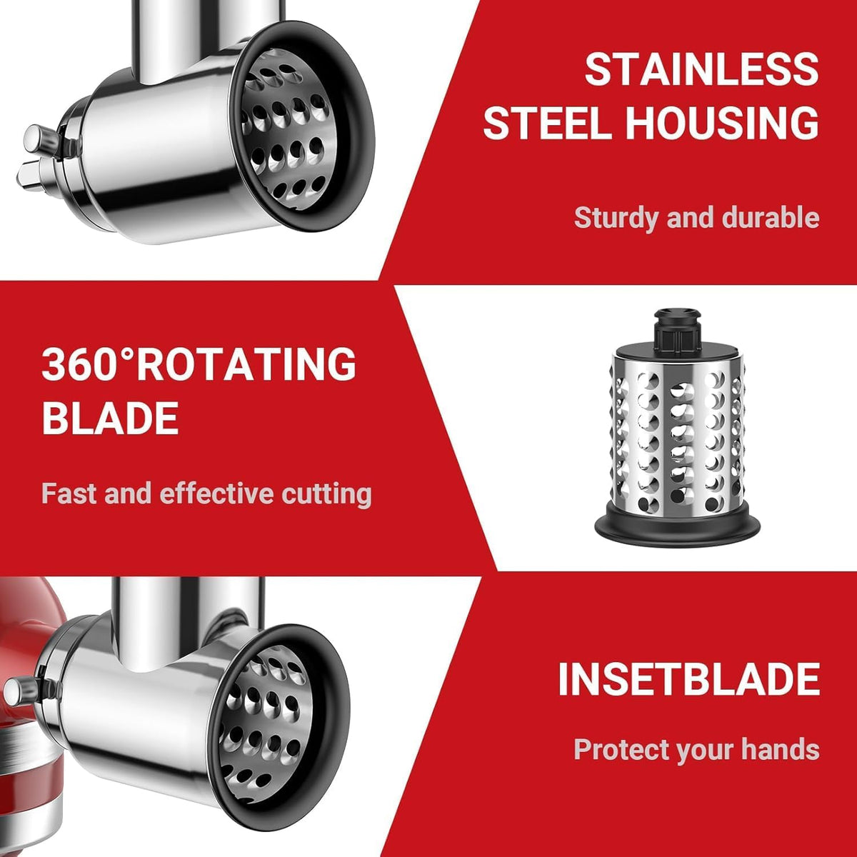 Slicer Shredder Attachment for Kitchenaid Stand Mixer