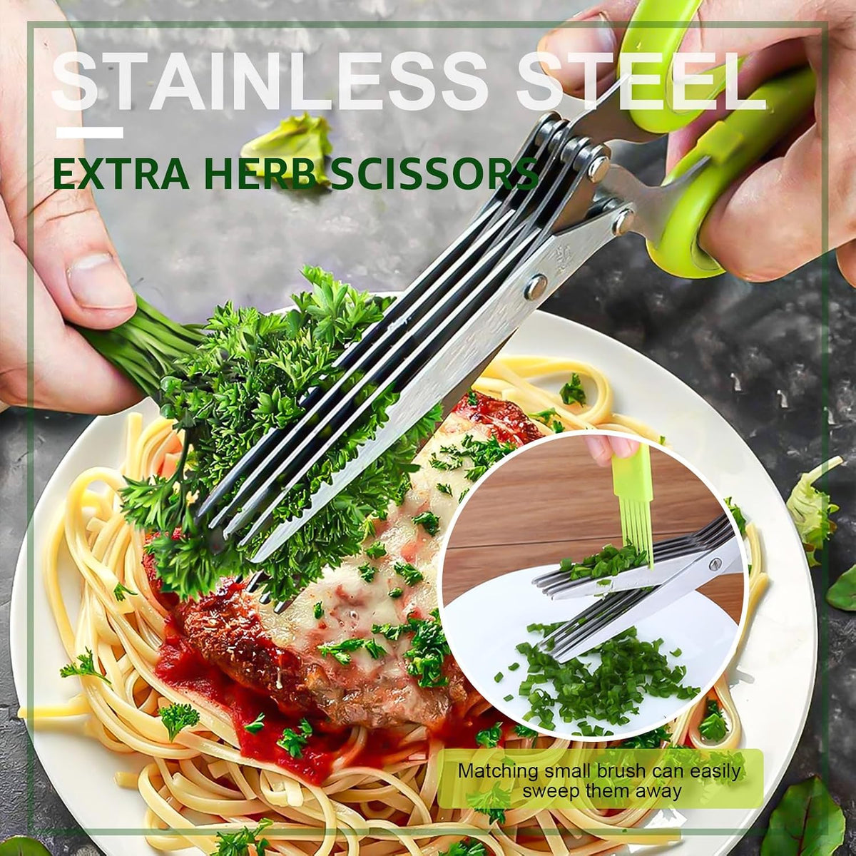 Kitchen Shears 2 Pack,Multi-Function Kitchen Scissors Heavy Duty Sharp 304 Stainless Steel, Apartment Kitchen Accessories Cooking Shears for Chicken,Meat,Fish,Poultry(Sliver)