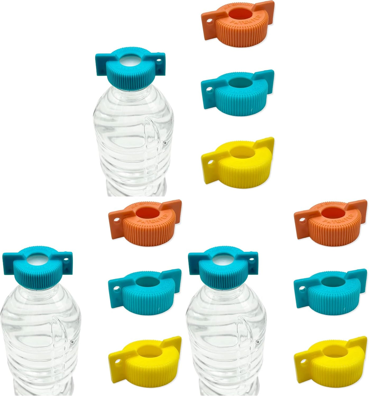 3-Pack WATER BOTTLE Opener | Arthritis Sufferers Elderly Seniors Weak Hands | Easy Twist-Off Plastic Bottle Opening Tool Travel On-Go | Carpal Tunnel | MADE in USA