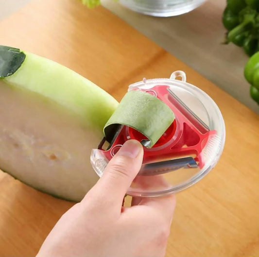 Two 3/1 Trio Peeler Set Slicer Stainless Steel Peeler Shredder Julienne Cutter Multi Peel Blade Zesters Grater Kitchen Tool