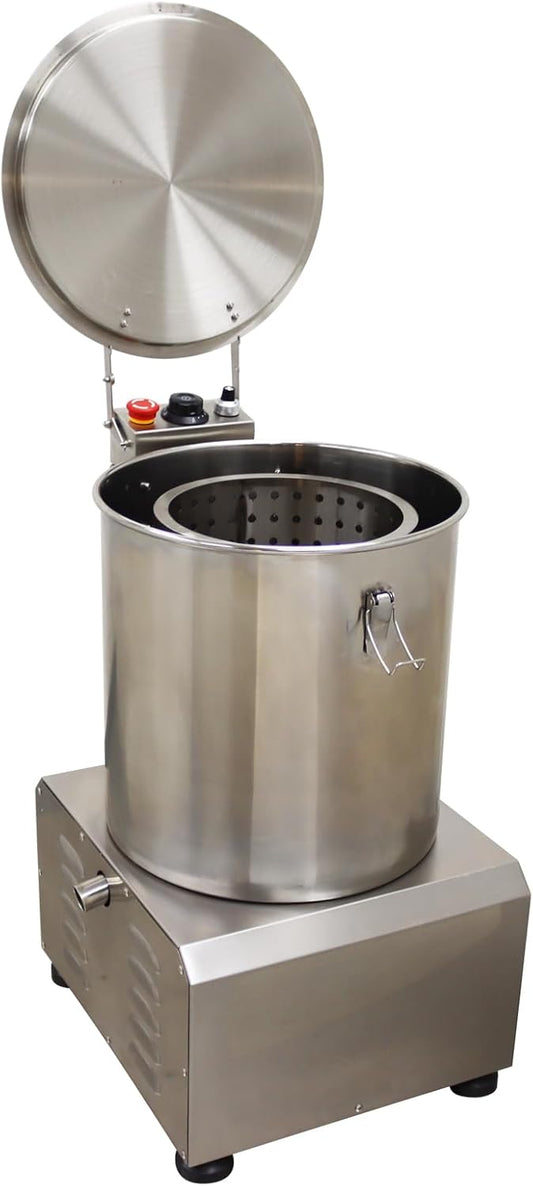 Electric Salad Dryer Commercial Salad Spinner(6KG) Vegetable Fruit Dryer Stainless Steel for Resturant 110V 750W